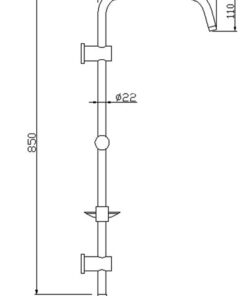 Στήλη Rain Tondo Chrome