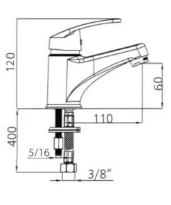 Μπαταρία Νιπτήρος Tema Cosmo 61030