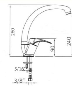 Μπαταρία Κουζίνας Tema Cosmo 61033