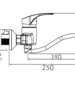 Μπαταρία Κουζίνας Επίτοιχη Tema Cosmo