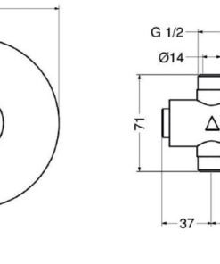 Κάνουλα Nτουζιέρας Idral Εντοιχισμένη