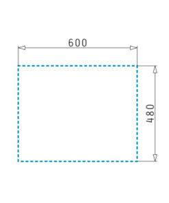 Νεροχύτης Athena 1B 1D Λείος 62x50cm Pyramis