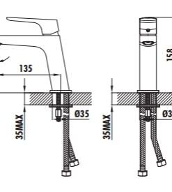 Μπαταρία Νιπτήρος Slope SP1500
